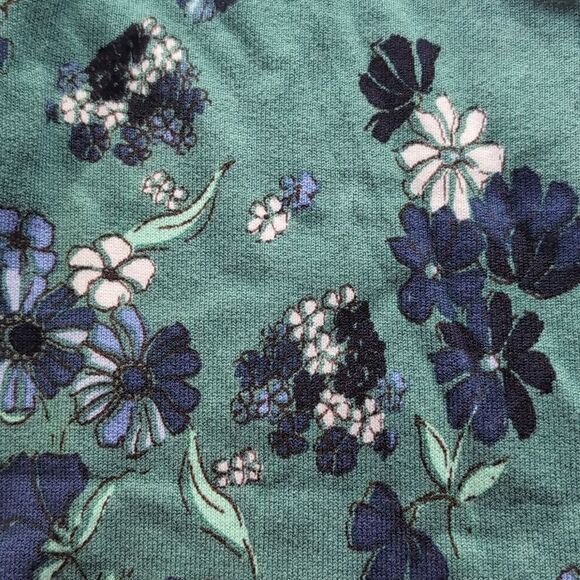 NWT Karen Scott Teal Floral Field Flowers Cardigan S - Picture 7 of 9